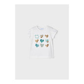 Mayoral Girls Short Sleeve Hearts T-shirt
